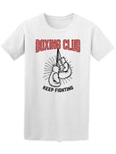 Boxing Club, Keep Fighting Boxing Gloves On White  Design Element For Post