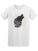 Born Wild Hand Drawn Wolf  With Lettering Design Element For Poster, T-shi