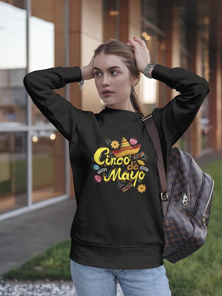 Colorful  Hat Mexican Sweatshirt Women's -Image by Shutterstock