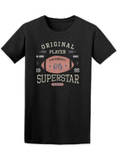 T-shirt , Football Quarterback Superstar Typography Graphics,   Tee Men's