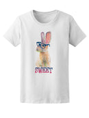 Watercolor Rabbit / T-shirt Graphic / Cute Rabbit Tee Women's -Image by Sh