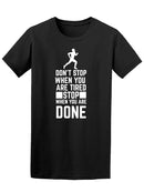 Quote Typographical  About Sport With  Of Runner Made In Realistic Silhoue