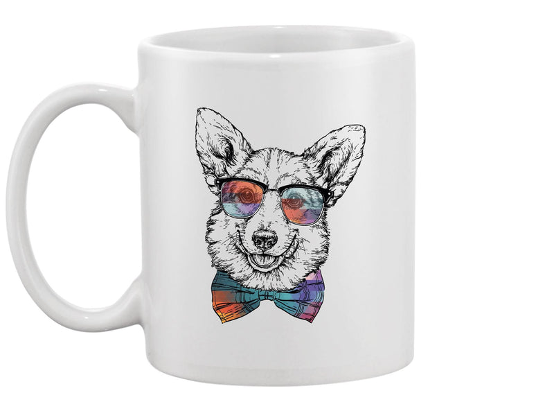 Hipster Welsh Corgi Dog Mug -Image by Shutterstock