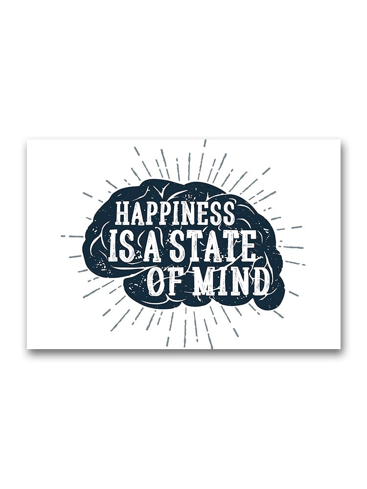 Happiness Motivation Quote Poster -Image by Shutterstock