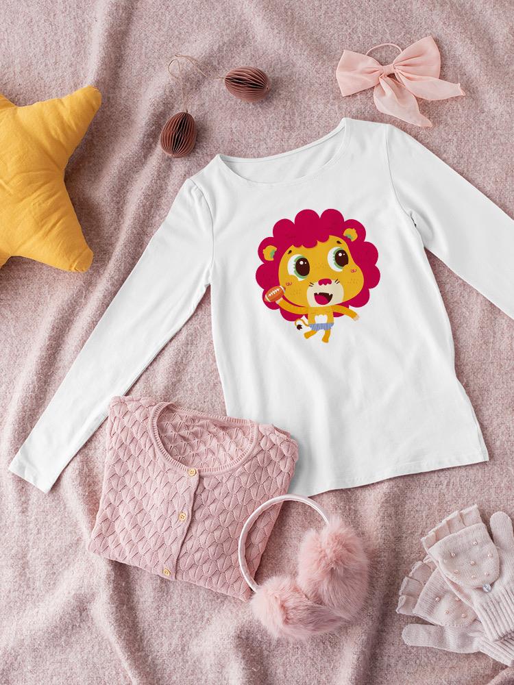 Lion Playing Football T-shirt -Image by Shutterstock