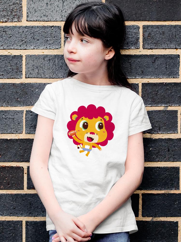 Lion Playing Football T-shirt -Image by Shutterstock