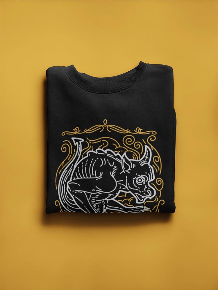 Devil Creature Design Sweatshirt Men's -Image by Shutterstock