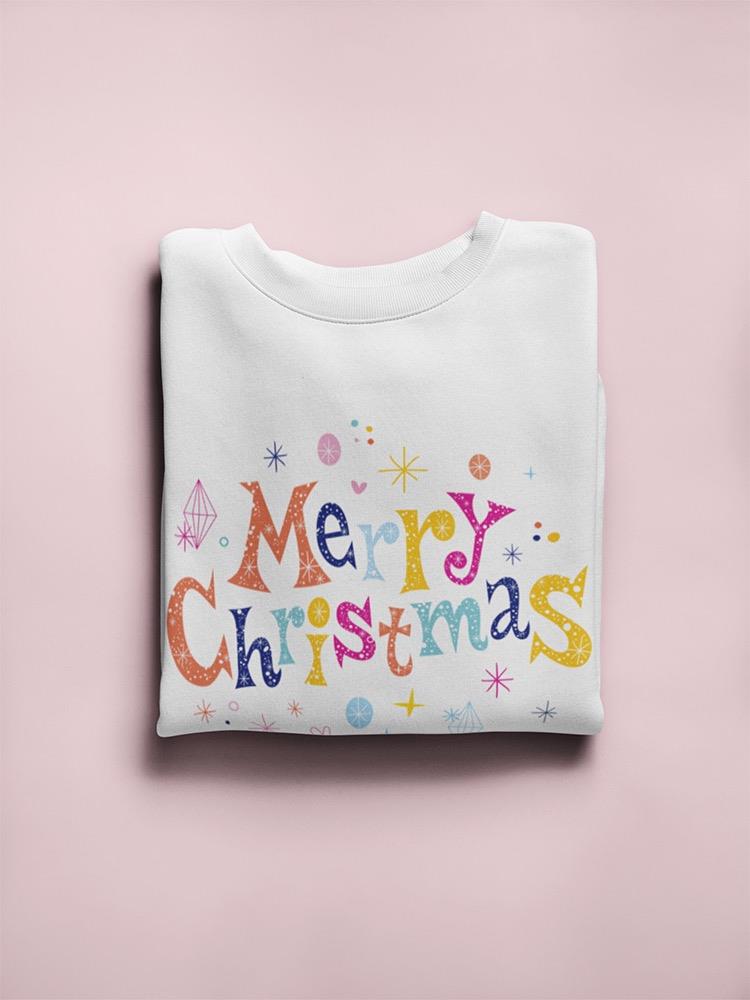 Merry Christmas Greeting . Sweatshirt Women's -Image by Shutterstock