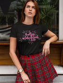 Happy Valentine's Day Lettering Isolated Object On White  Tee Women's -Ima