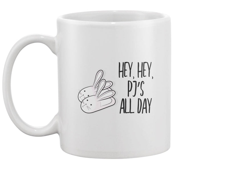 Funny Bunny Slippers  Mug -Image by Shutterstock
