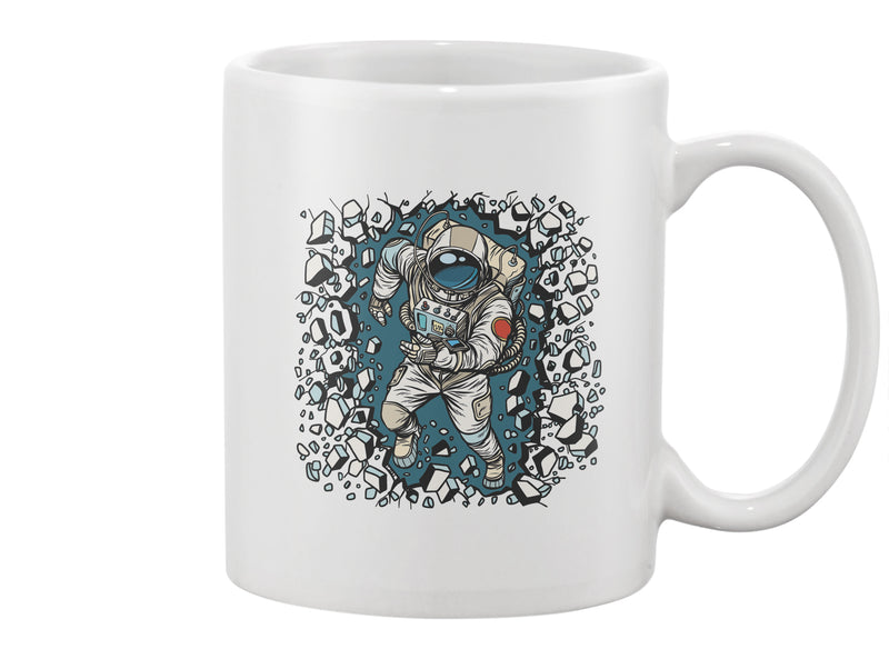 Astronaut Breaks The Wall Mug -Image by Shutterstock