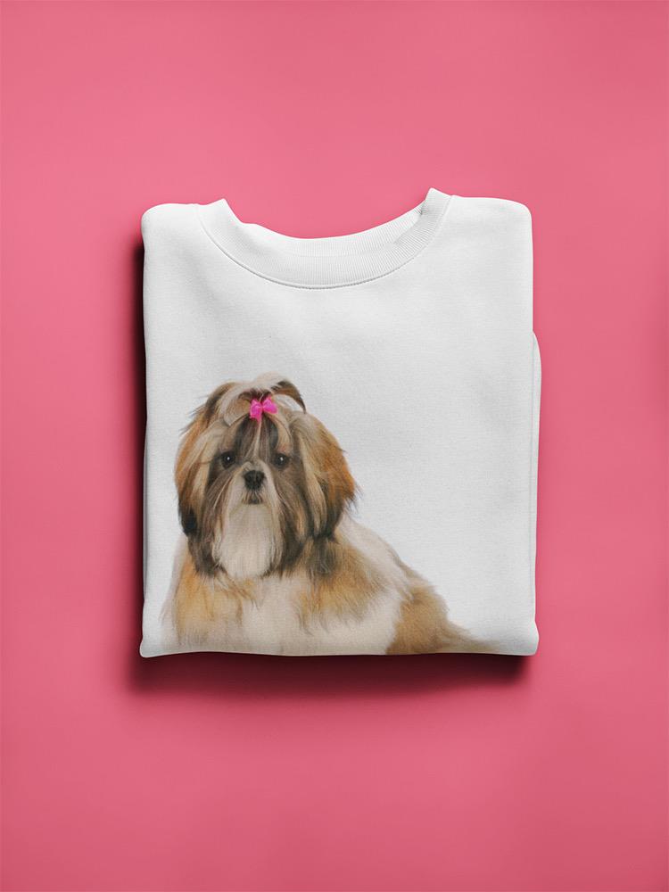 Shih Tzu Puppy Sitting Sweatshirt -Image by Shutterstock