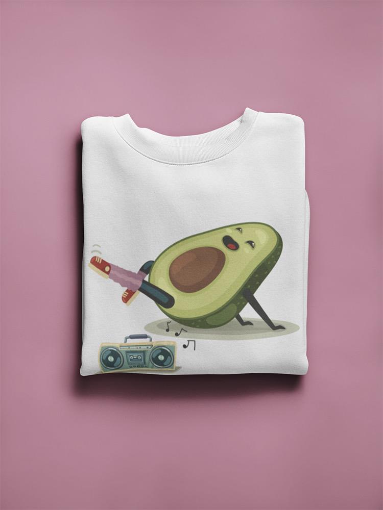 Avocado Doing Pilates Sweatshirt Women's -Image by Shutterstock