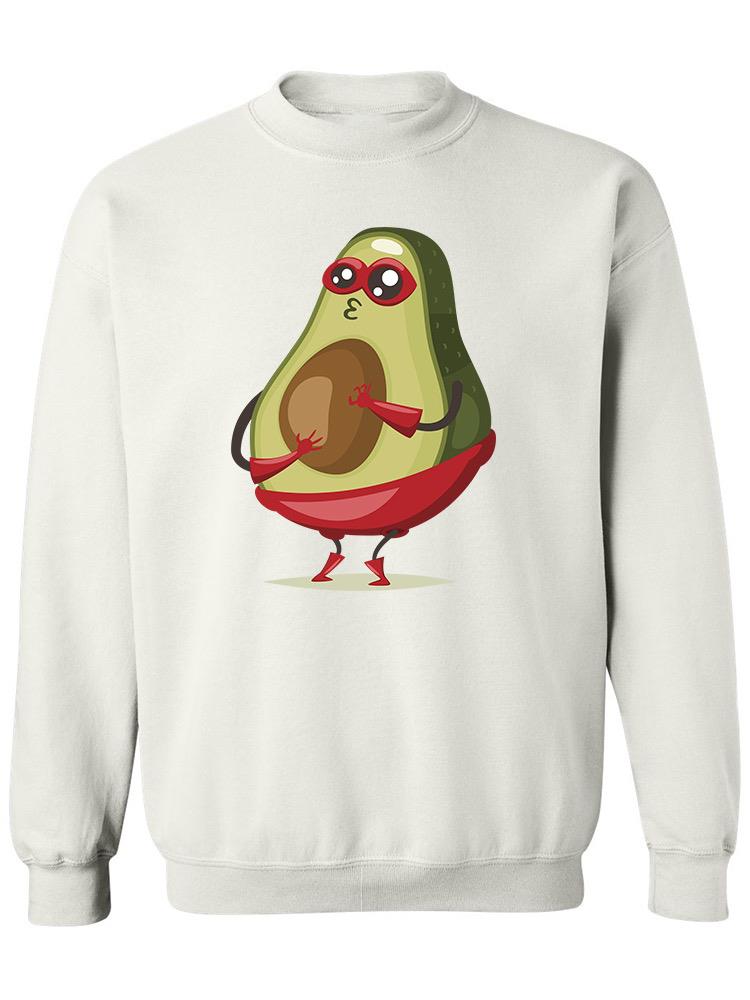 Avocado In A Superhero Costume  Sweatshirt Men's -Image by Shutterstock