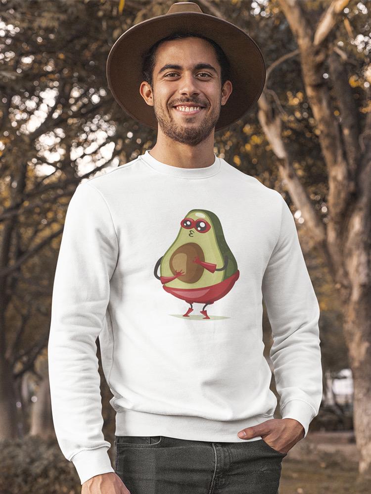 Avocado In A Superhero Costume  Sweatshirt Men's -Image by Shutterstock