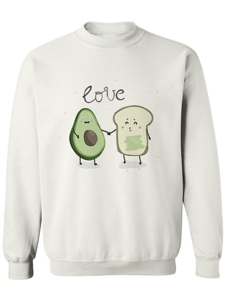 Adorable Avocado And Toast Sweatshirt Women's -Image by Shutterstock