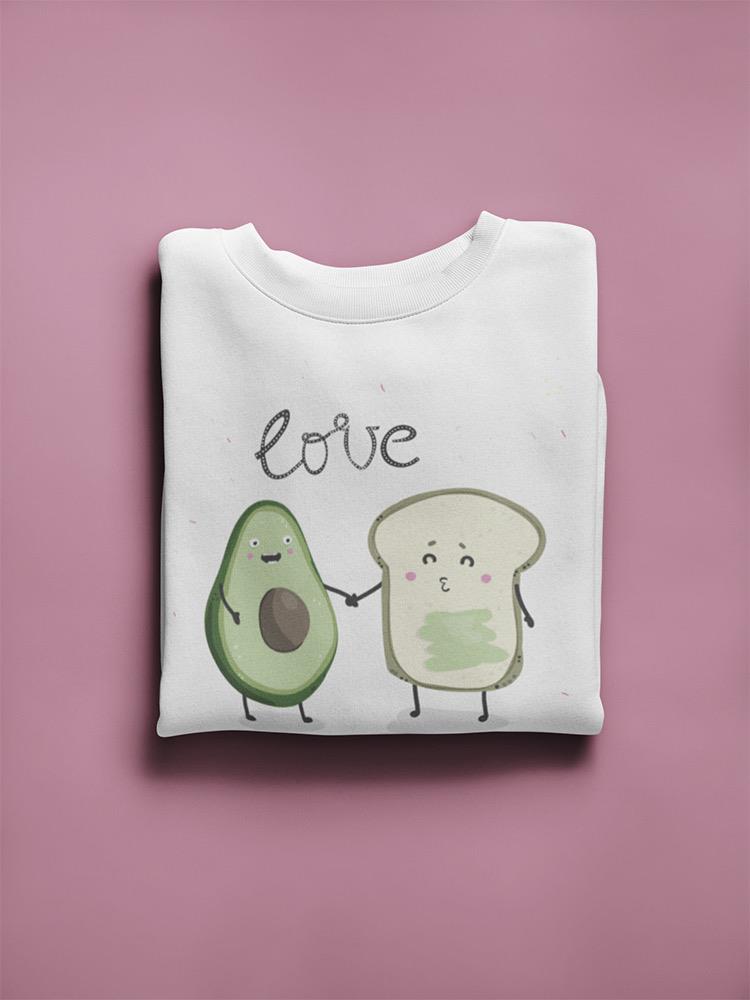 Adorable Avocado And Toast Sweatshirt Women's -Image by Shutterstock