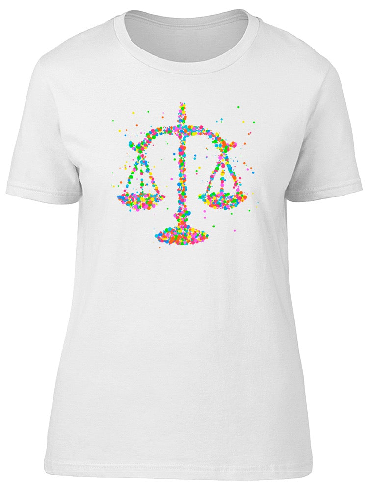 Colorful Scales Of Justice Tee Women's -Image by Shutterstock