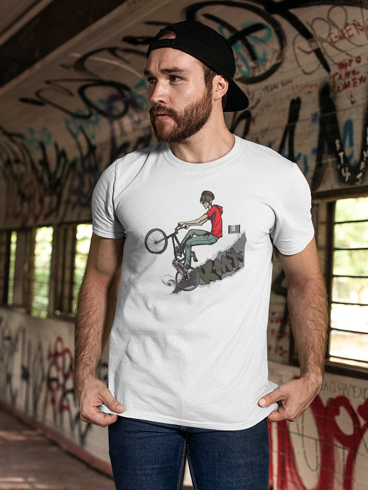 Bmx Bike Rider Tee Men's -Image by Shutterstock
