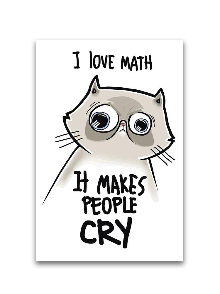 Cat Cora Loves Math Poster -Image by Shutterstock