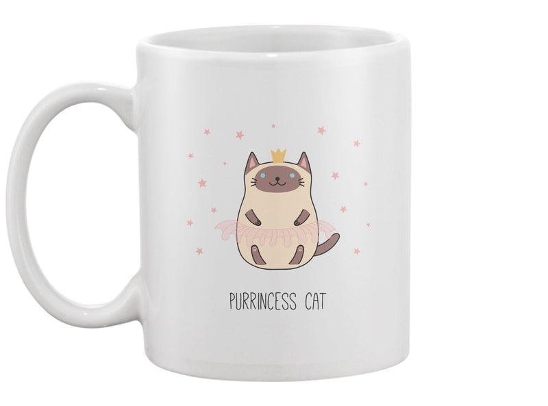 Kawaii Funny Siamese Cat Mug -Image by Shutterstock