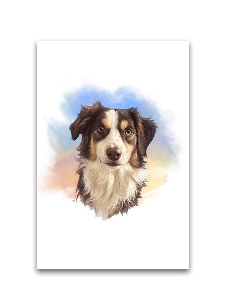 Realistic Design Of Shepherd Dog Poster -Image by Shutterstock