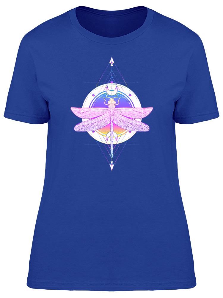 Dragonfly In Color Geometric  Tee Women's -Image by Shutterstock