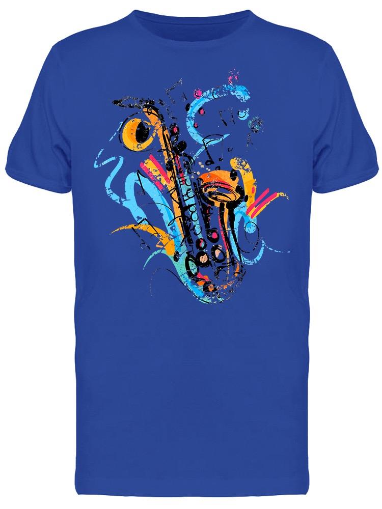 Graphic Vintage Saxophone Tee Men's -Image by Shutterstock