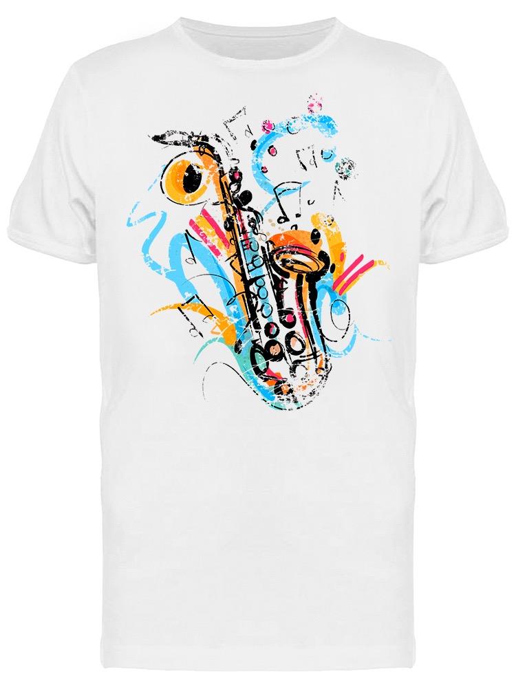 Graphic Vintage Saxophone Tee Men's -Image by Shutterstock