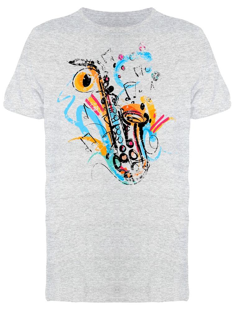 Graphic Vintage Saxophone Tee Men's -Image by Shutterstock