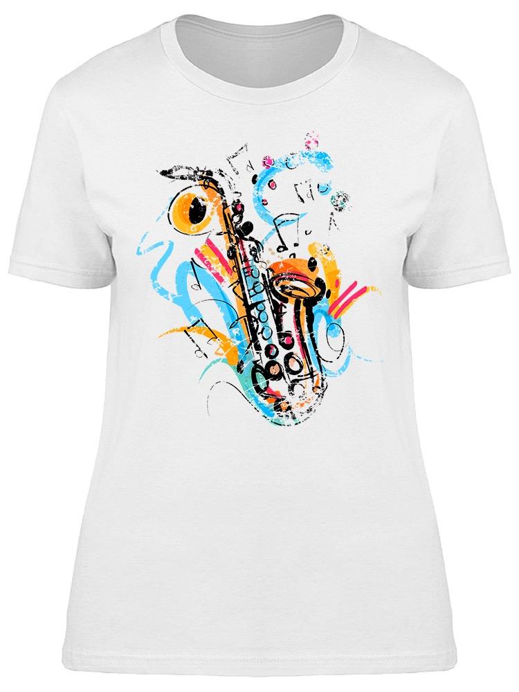 Vintage Saxophone Instrument Tee Women's -Image by Shutterstock