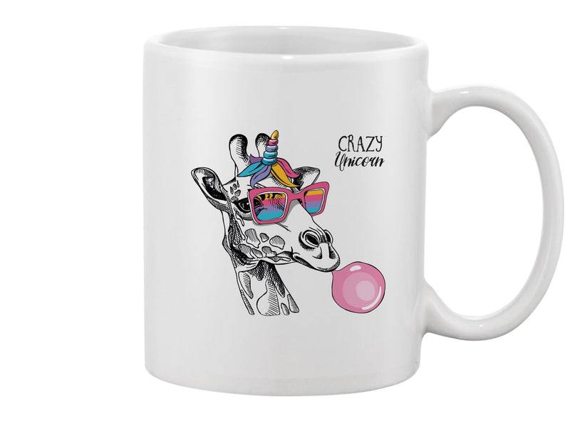Funny Giraffe In Rainbow Glasses Mug -Image by Shutterstock