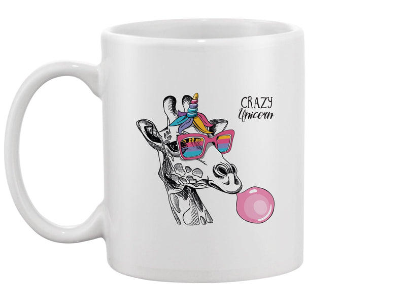 Funny Giraffe In Rainbow Glasses Mug -Image by Shutterstock