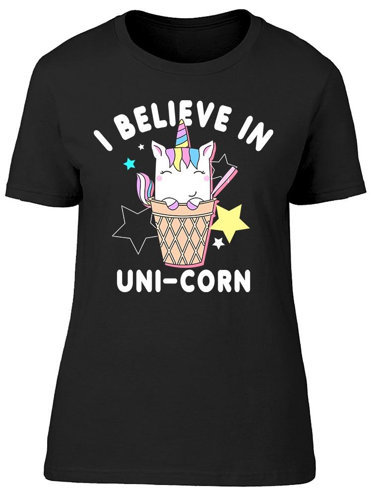 I Beleive In Unicorn Cone Tee Women's -Image by Shutterstock