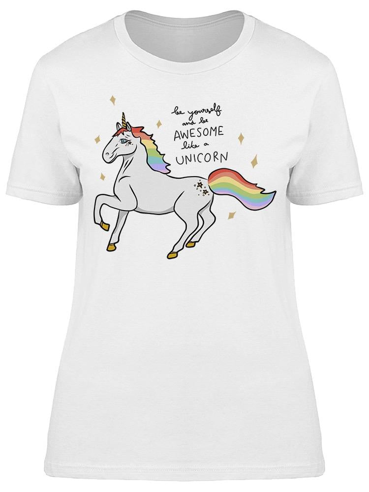 Awesome Like A Unicorn Tee Women's -Image by Shutterstock