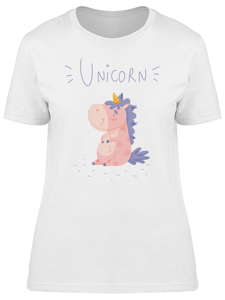 Cute Unicorn Hand Drawn Tee Women's -Image by Shutterstock