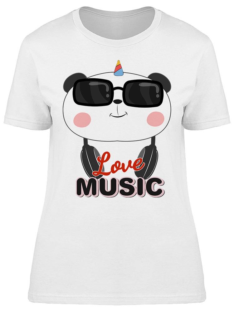 Panda Bear Sunglasses Unicorn Tee Women's -Image by Shutterstock
