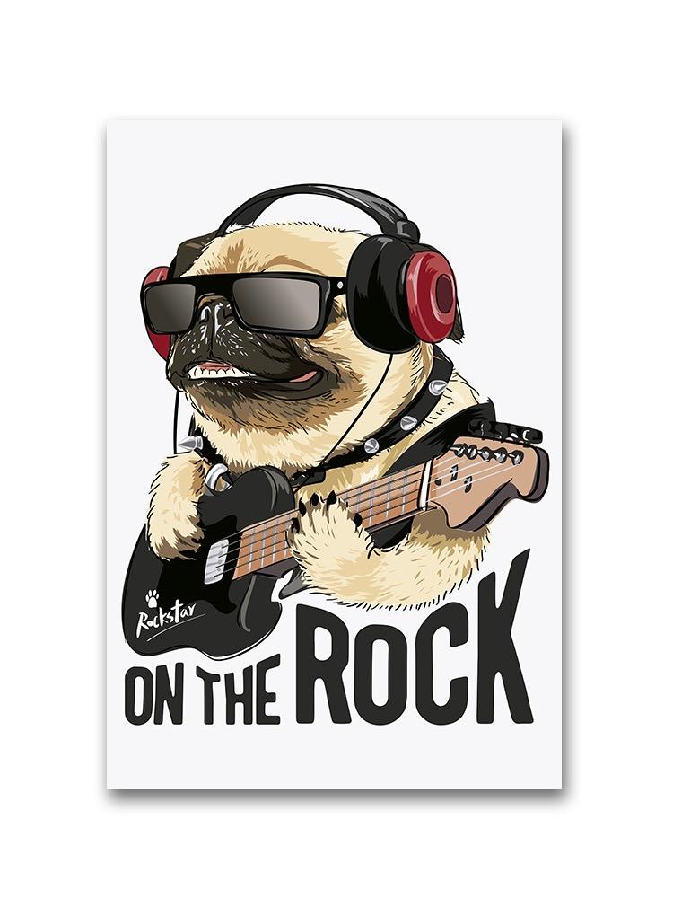 Pug On The Rock Poster -Image by Shutterstock