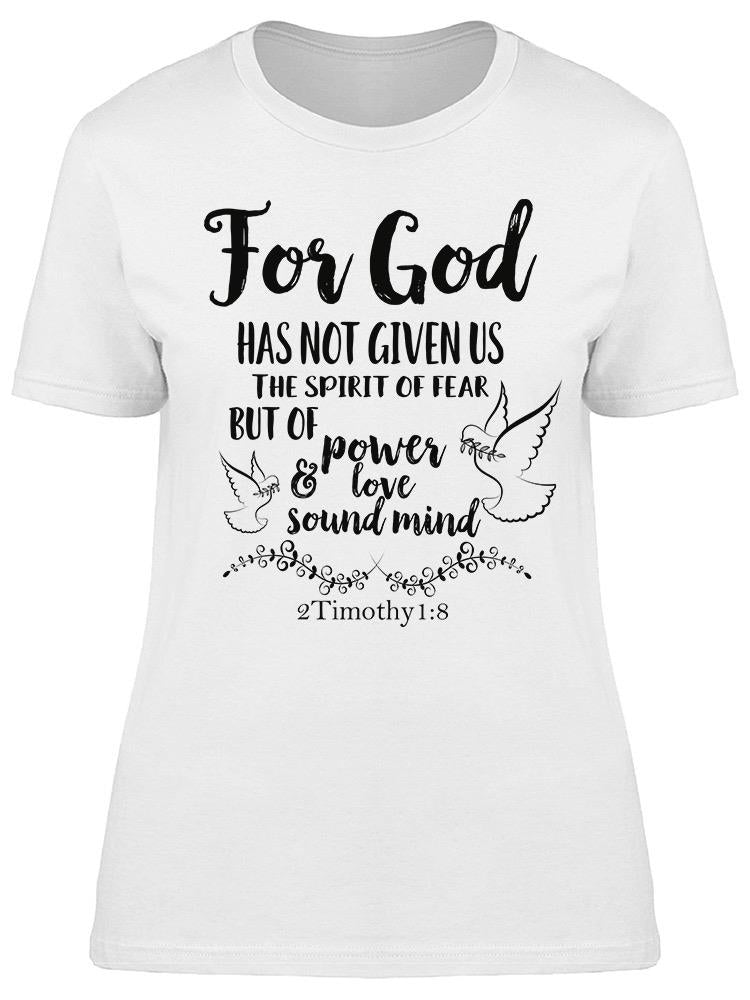 Inspirational Bible  Tee Women's -Image by Shutterstock