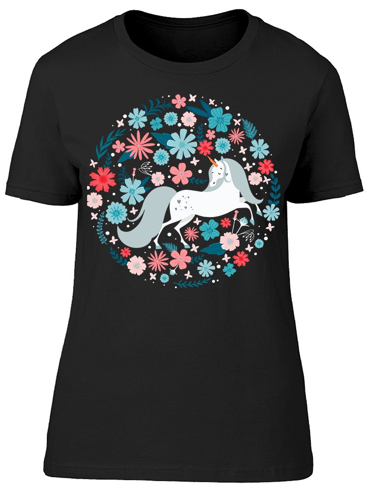 Round Frame With A Unicorn  Tee Women's -Image by Shutterstock