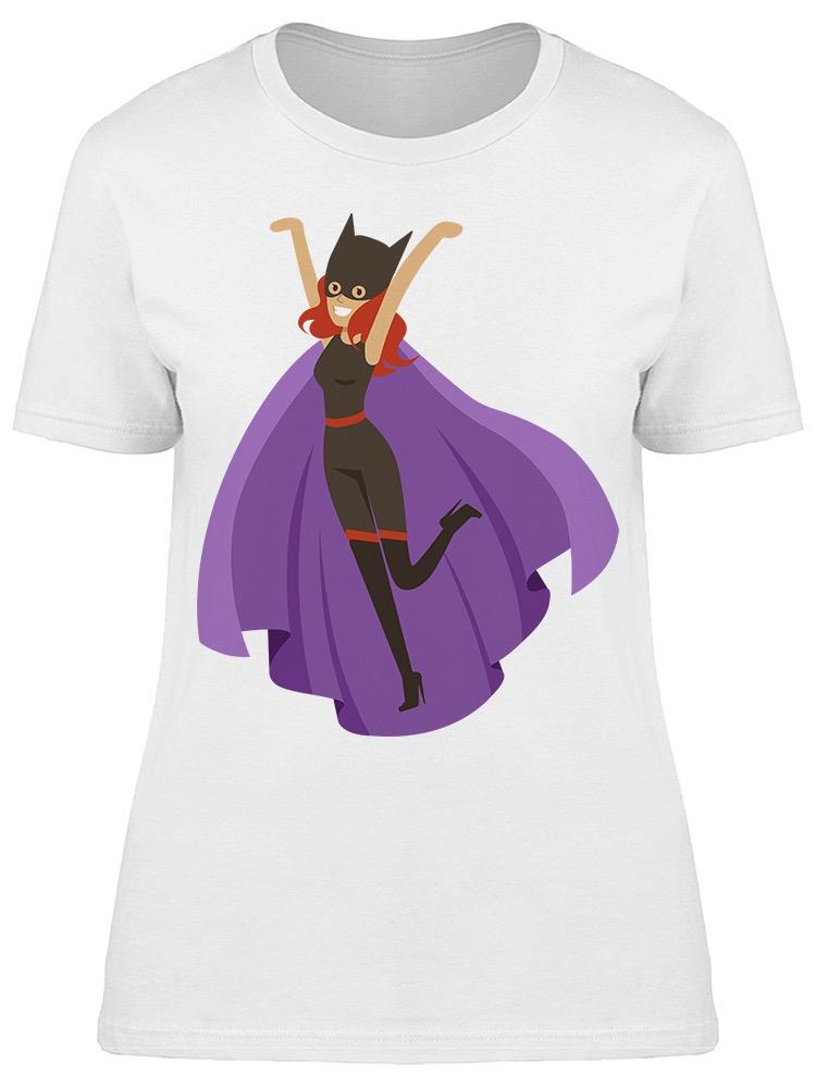 Cat Girl Superhero  Tee Women's -Image by Shutterstock