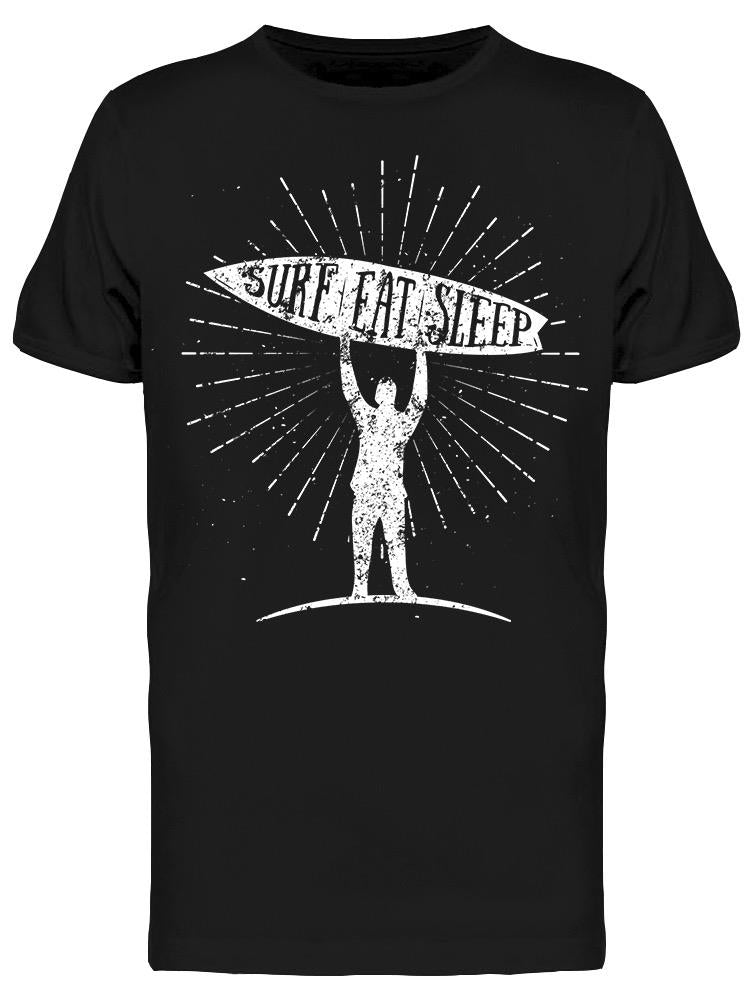 Man With A Surf Board Tee Men's -Image by Shutterstock