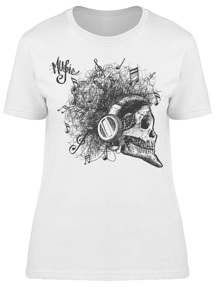 Music Party Skull Tee Women's -Image by Shutterstock