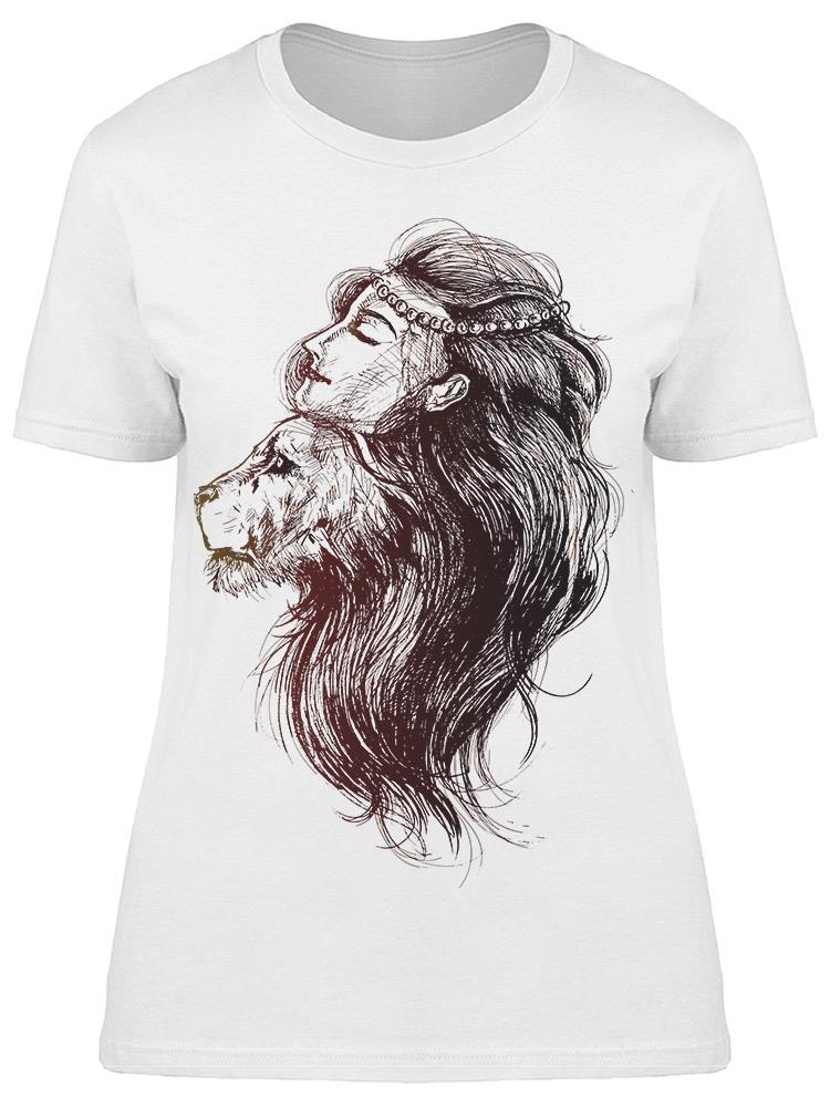 Lion Woman With Crown Tee Women's -Image by Shutterstock
