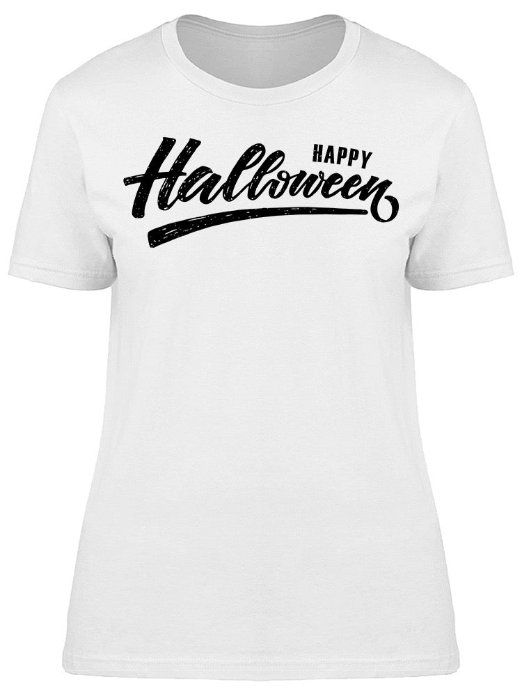 Lettering Happy Halloween Tee Women's -Image by Shutterstock