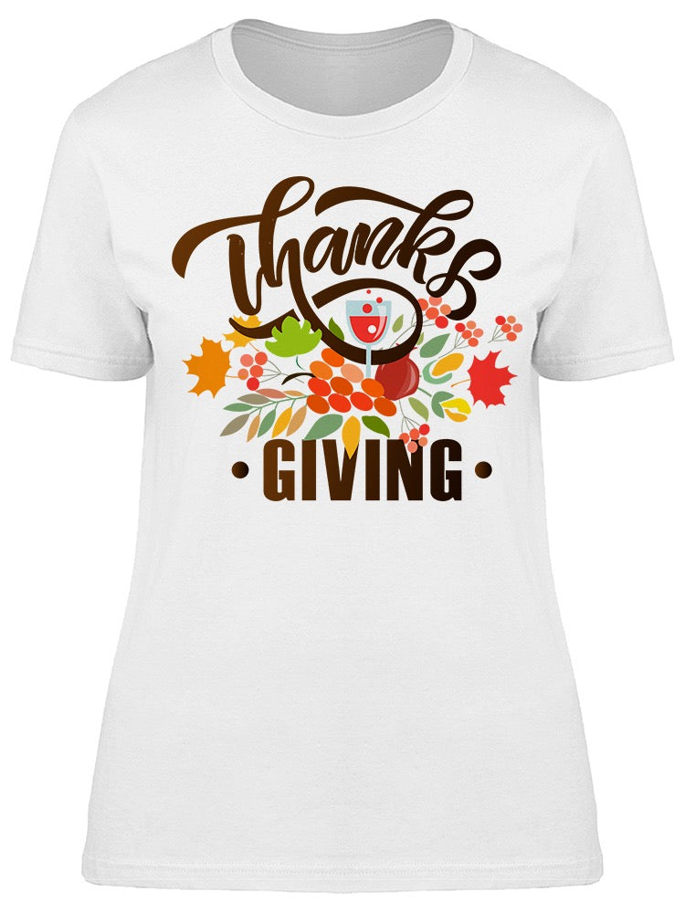 Happy Thanksgiving Grahic Tee Women's -Image by Shutterstock