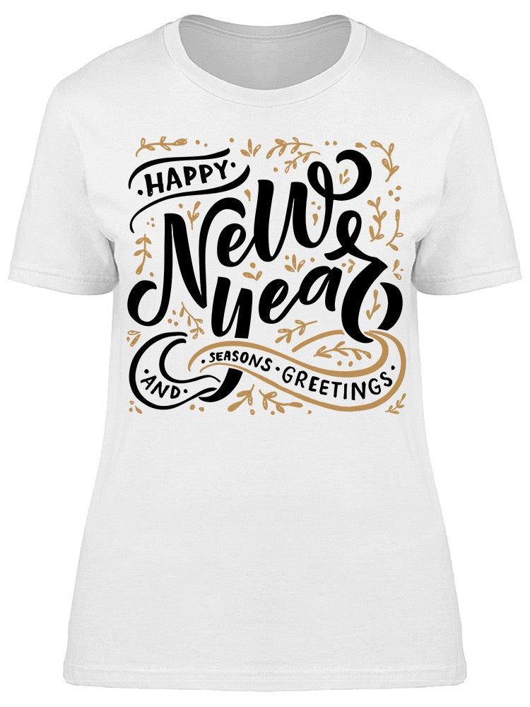 Hand Lettering New Year Tee Women's -Image by Shutterstock