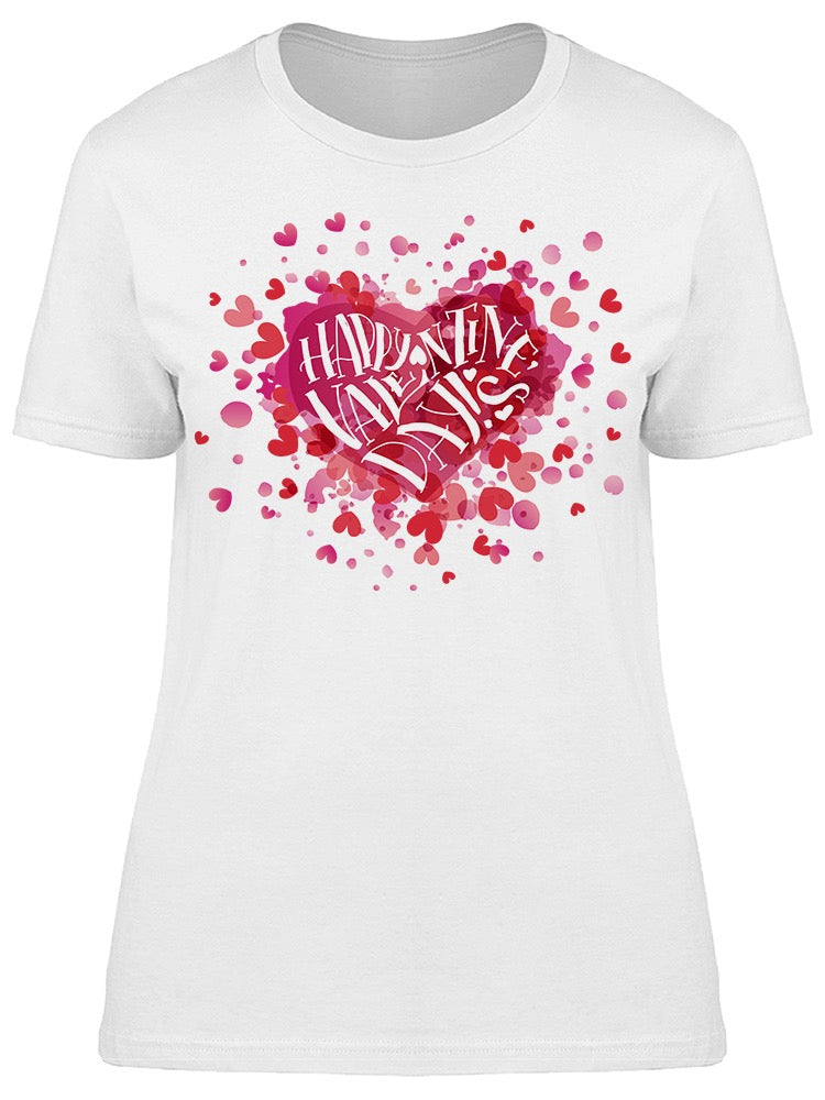 Valentines Day Heart Graphic Tee Women's -Image by Shutterstock
