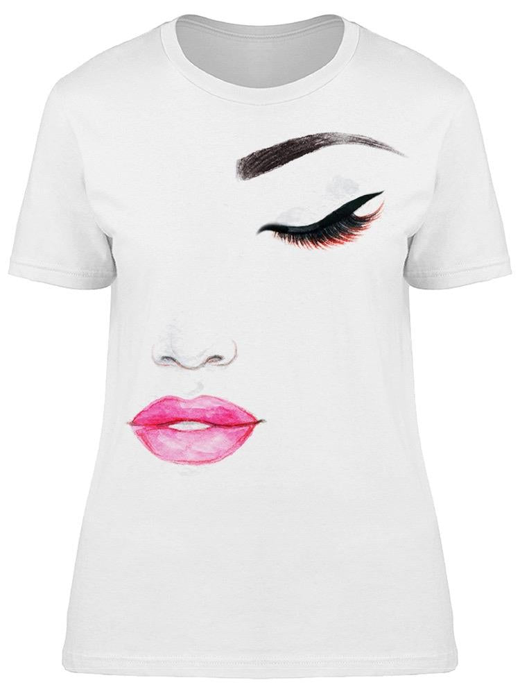 Abstract Fem Face Painting Tee Women's -Image by Shutterstock