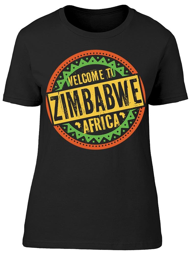Welcome To Zimbabwe Africa Tee Women's -Image by Shutterstock